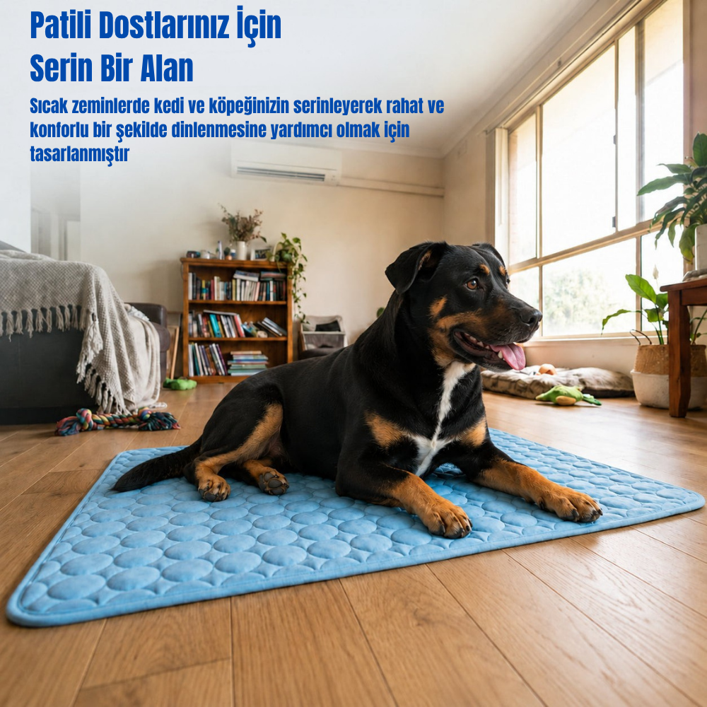 Patiser™ Premium Serinletici Mat | Kedi ve Köpekler İçin Ferah Dinlenme Alanı