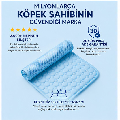 Patiser™ Premium Serinletici Mat | Kedi ve Köpekler İçin Ferah Dinlenme Alanı