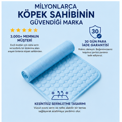 Patiser™ Premium Serinletici Mat | Kedi ve Köpekler İçin Ferah Dinlenme Alanı